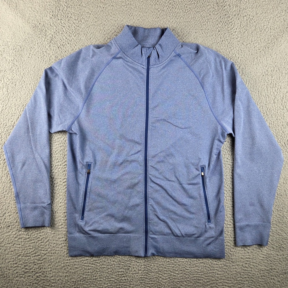 Lululemon Jacket Mens M/L Blue Pulse Full Zip Performance Athletic